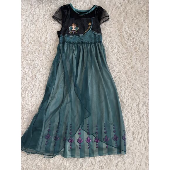 Disney Frozen Anna Girls Sz. 10/12 Dress/nightgown. Cute, Fun - Picture 2 of 11